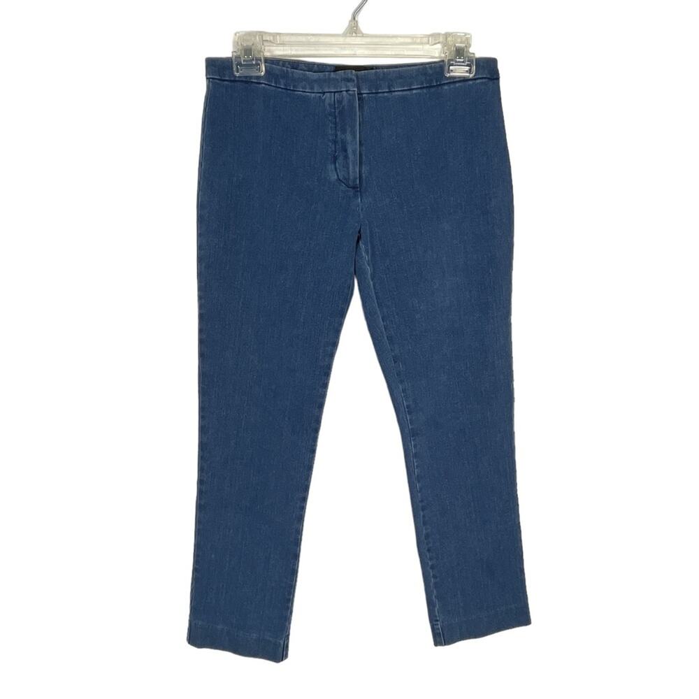 THEORY Movement Denim Classic Cropped Skinny Pants - Picture 2 of 12